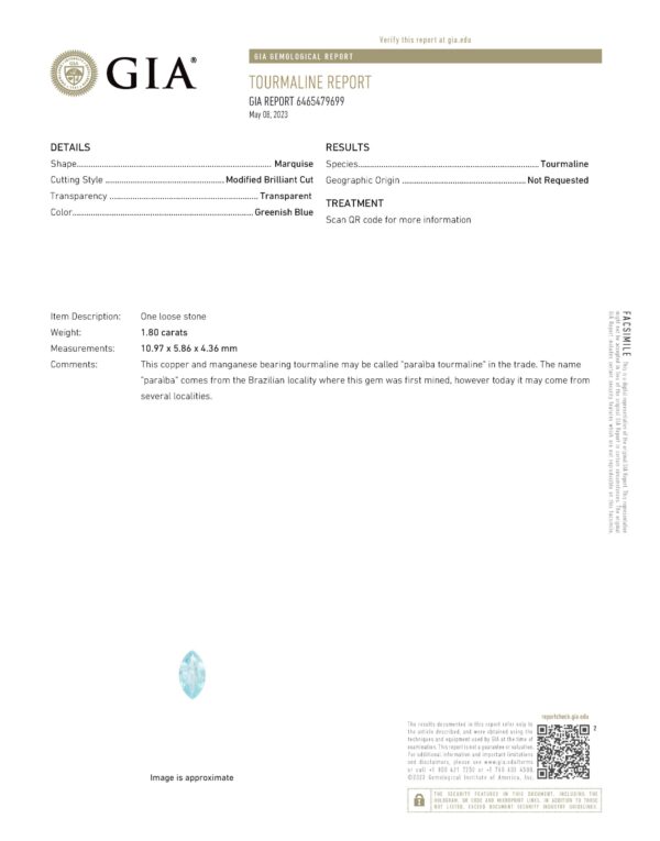 Diamond Ring Set with Marquise Paraiba Tourmaline - Image 4