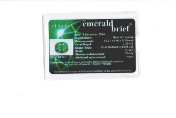 Natural Emerald & Diamond Ring - Image 3