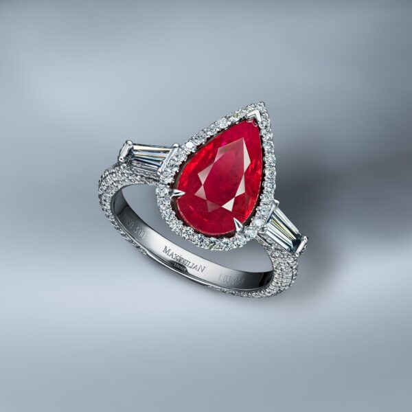 Natural Ruby And Diamond Ring