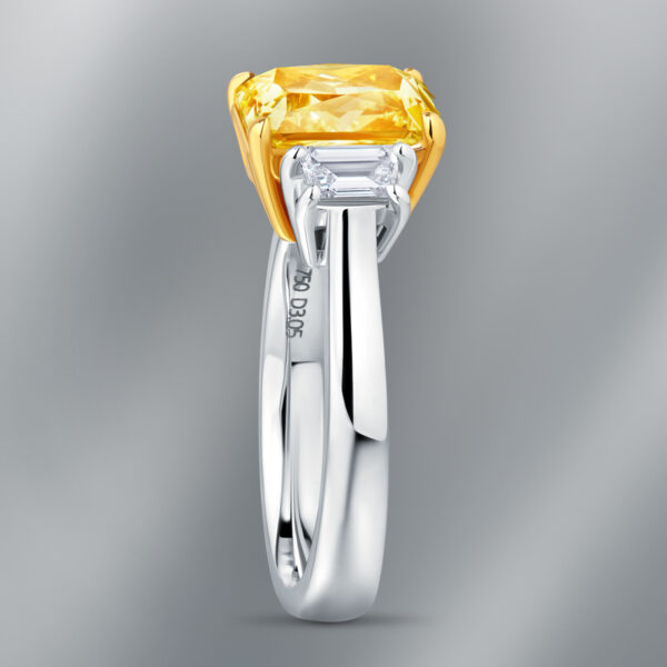 Fancy Intense Yellow Diamond Ring - Image 2