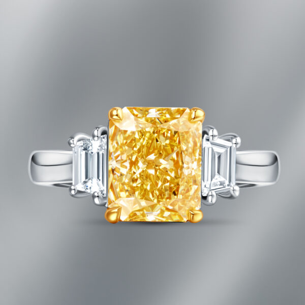 Fancy Intense Yellow Diamond Ring - Image 3