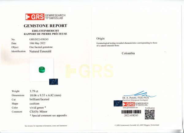 Colombian Emerald & Diamond Ring - Image 2