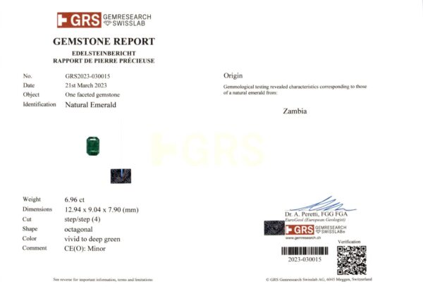 Diamond Ring Set With Natural Zambian Emerald - Image 2