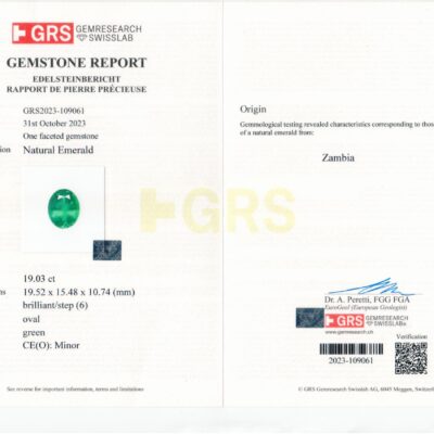 Diamond Ring Set with Oval Emerald