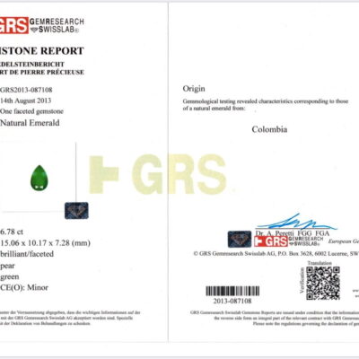 Natural Emerald & Diamond Earrings