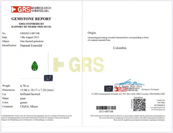 Natural Emerald & Diamond Earrings - Image 2