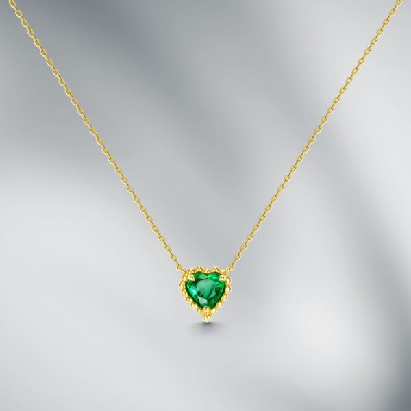 Natural Zambian Emerald Pendant