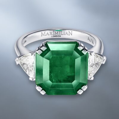 Colombian Emerald & Diamond Ring