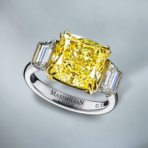 Fancy Intense Yellow Diamond Ring